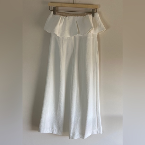 𝅺BABATON Aritzia flutter white jumpsuit - Picture 6 of 8